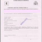 certificado de conductor